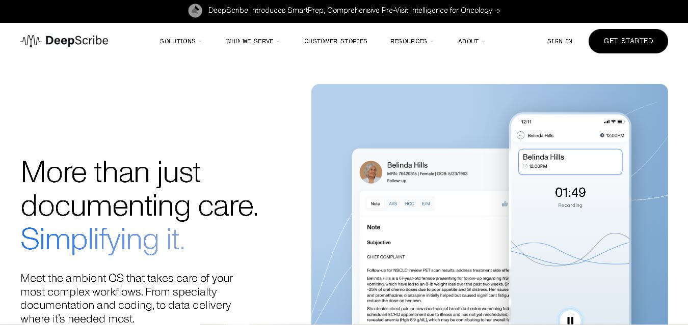 DeepScribe preview