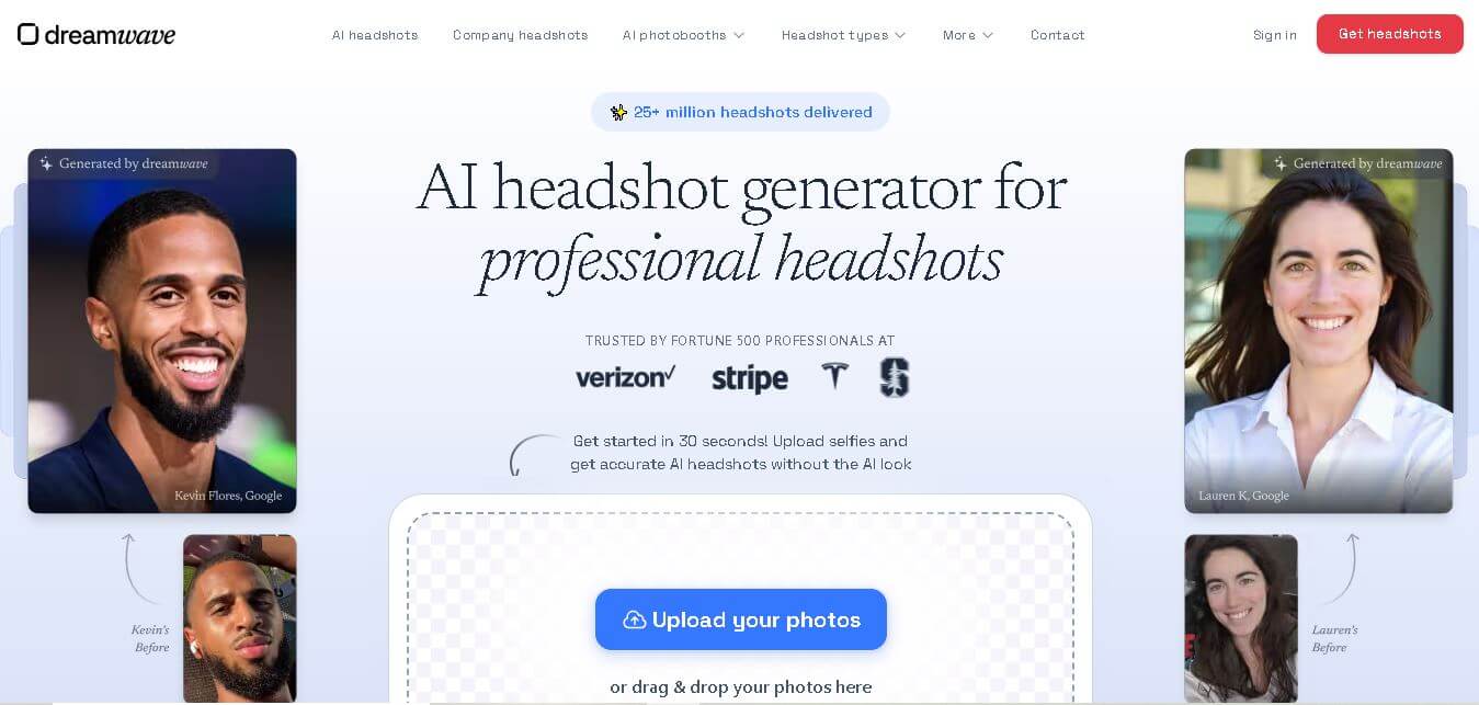 Dreamwave AI Headshot Generator preview